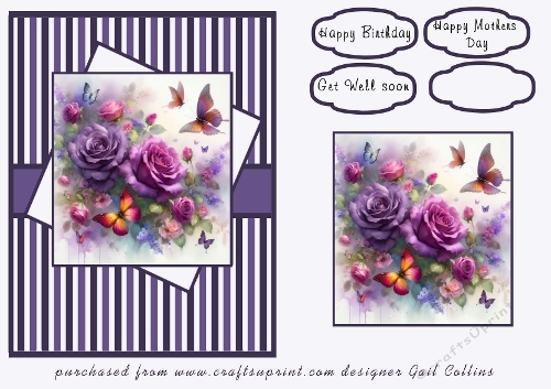 Butterfly, purples