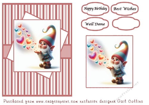 gnome with hearts