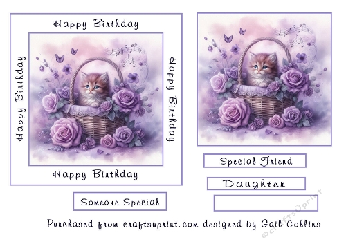 pamper basket cat roses