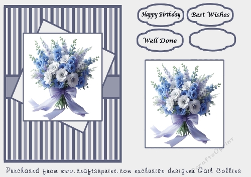 Bunch of blue flowers