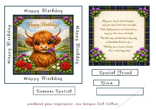 Highland cow  in the Glen