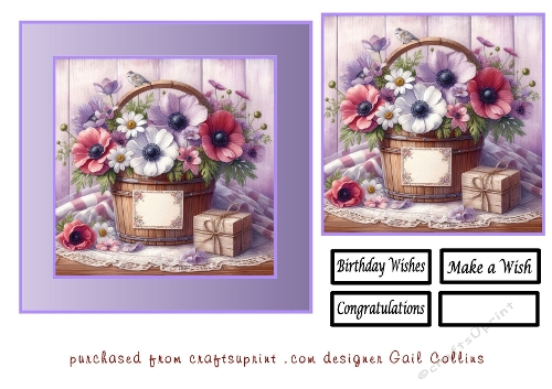 lovely basket of flowers