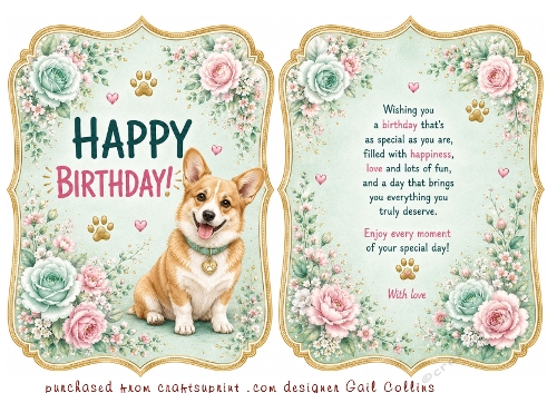 birthday corgi mint