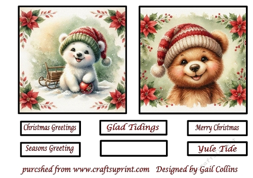 Christmas bears