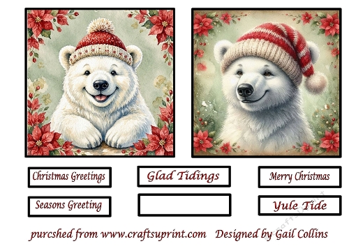 Christmas polar bears