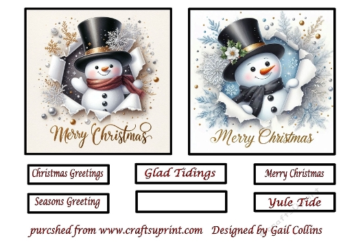 Merry snowmen