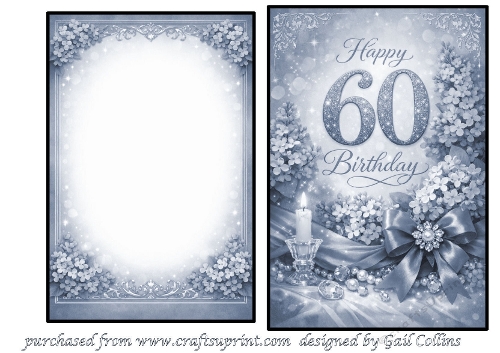 60th birthday blue