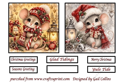 festive mice
