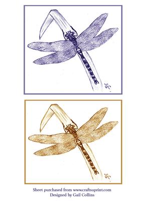Hand Drawn Dragonfly