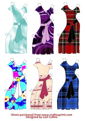 Selection of Paperdoll Dresses