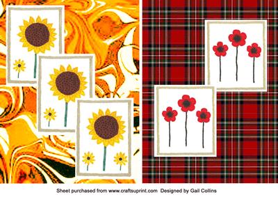 Poppies and Sunflowers