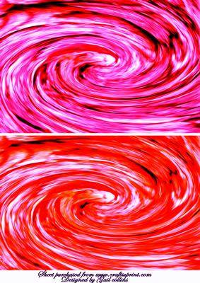 Pink and Peach Swirls