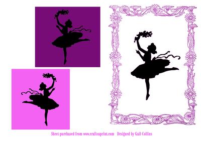 Silhouette Ballet Dancers
