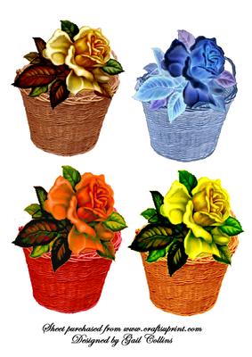 4 Rose Toppers