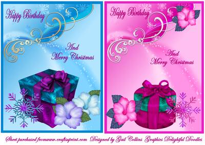 Birthday and Christmas Card