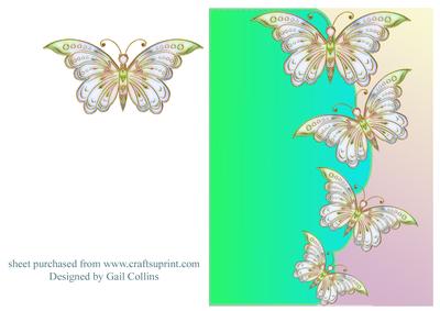 Four Butterflies