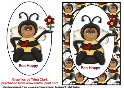 Bee Happy Card Front