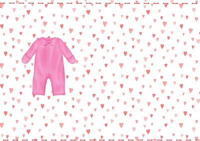 Baby Girl Backing Sheet