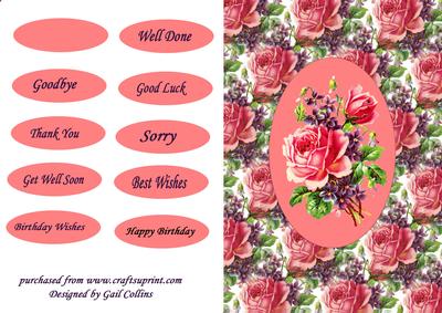 Vintage Roses and Violets