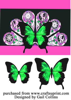 Butterfly on a Fan