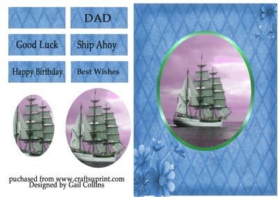 Ship Ahoy Blue