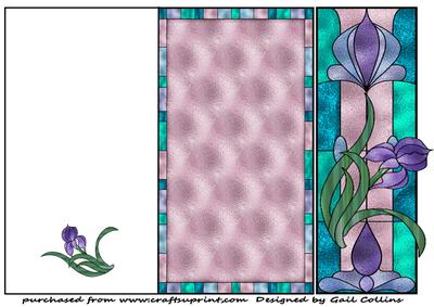 Cut and Fold Floral Panel Card 3