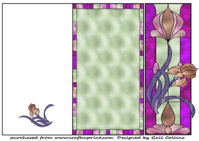 Floral Panel Cut and Fold