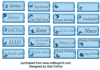 Ladies Sentiment Tags No 5