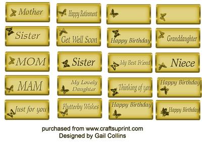 Ladies Sentiment Tags No 6