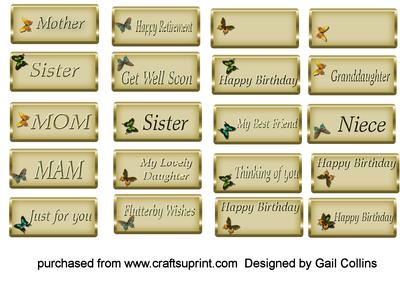 Ladies Sentiment Tags No 9