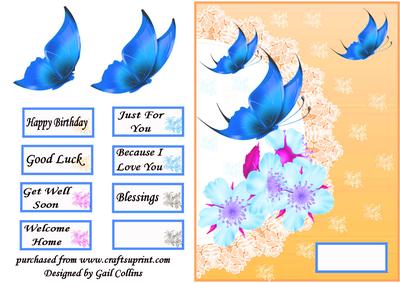 Trio of Butterflies 3