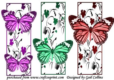 Butterfly Toppers x 3