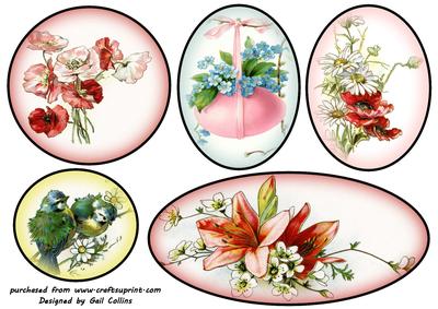 Vintage Flower Toppers