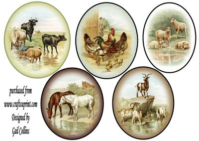 Farm Animals Toppers No 1