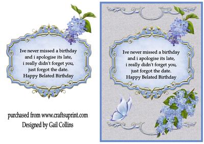 Belated Birthday