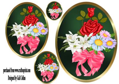 Cameo Flower Toppers