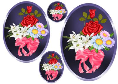 Cameo Flower Toppers 3