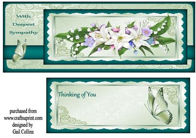 Dl Sympathy Card
