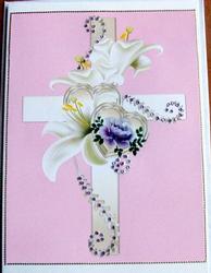 Beautiful Cross with Flowers.