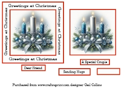 Blue and White  Candles