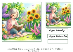 sitting reading