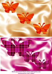 Butterflys on Satin