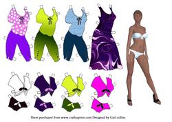 Paper Doll Simone and Clothes