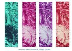 4 Feather Book Marks