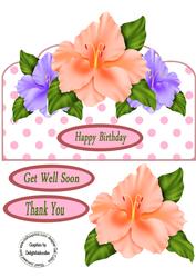 Floral Scalloped Edge Topper