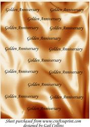 Golden Anniversary Backing Sheet