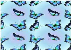 Butterfly Blues Backing Sheet