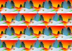 A Sunset Christmas Backing Sheet
