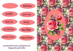 Vintage Roses and Violets