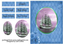 Ship Ahoy Blue